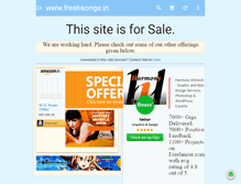 Tablet Screenshot of freshsongs.in